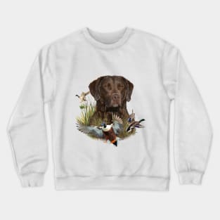 Chesapeake Bay Retriever, Art Crewneck Sweatshirt